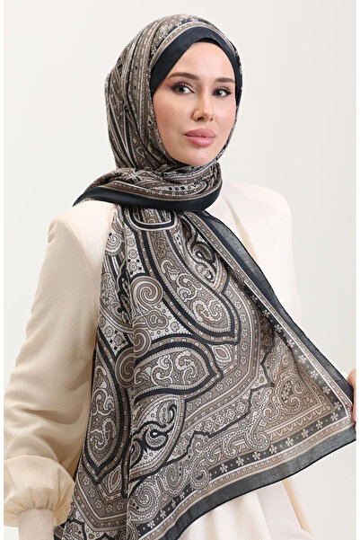 sefamerve Ethnic Κεχριμπάρι Σάλι 70278-05 Σμαραγδένιο Πράσινο