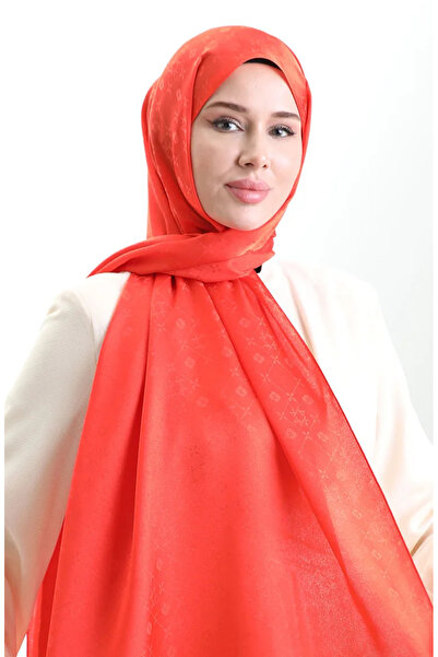 sefamerve Σάλι Karaca Jacquard 81097-08 Πορτοκαλί