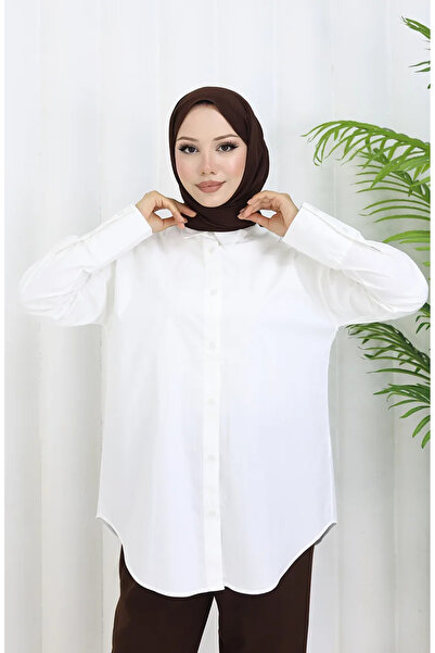 sefamerve Πουκάμισο Oversays 4250-02 Κρέμα