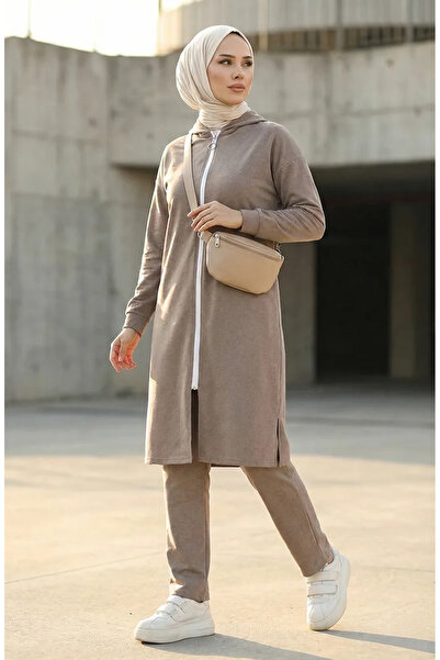 sefamerve طقم بدلة رياضية بسحاب موديل 3044-11