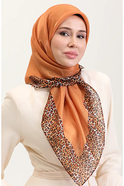 sefamerve Εθνοτικό κασκόλ κεχριμπαρένιο 70292-15 Μουσταρδί