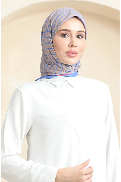 sefamerve وشاح قطني ناعم 19089-20 أزرق دينم مينك