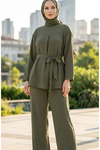 sefamerve Aerobin Υφασμάτινο Παντελόνι Τουνίκ Σετ δύο τεμαχίων 4141-09 Ανοιχτ...