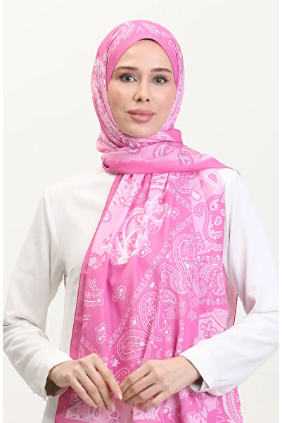 sefamerve Μαλακό σάλι με σχέδιο 70267-02 Ροζ