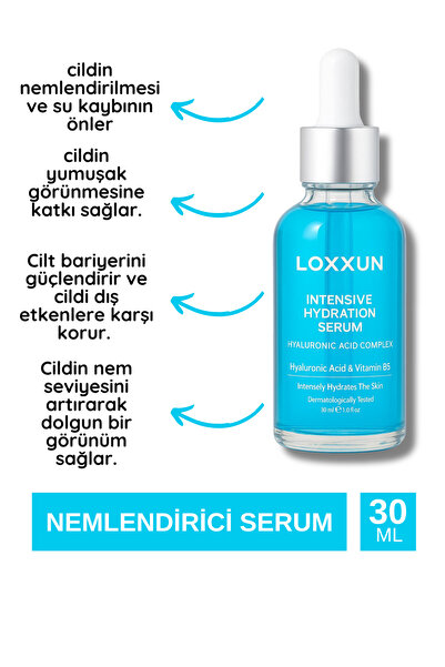 LOXXUN Intensive Hydration Yoğun Nemlendirici ve Onarıcı Serum 30 ml