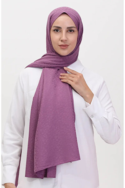 sefamerve Şal Jacquard Floral Madame Mary 19086-10 Liliac