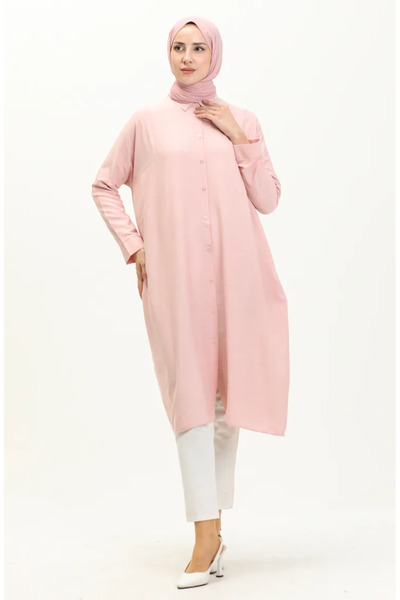 sefamerve Reglan Kol Tunik 6433-19 Pudra