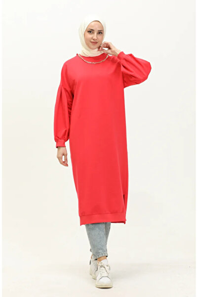 sefamerve Tunica Sport lunga 70020-11 Coral - Cu Colier