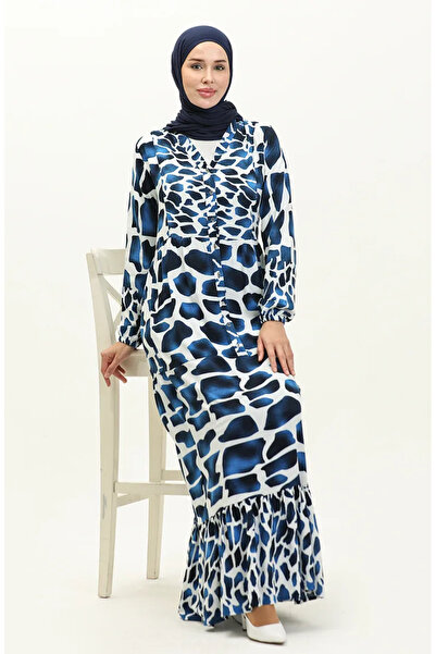 sefamerve Φόρεμα Saks White Viscose - Color Garnish, Μοντέλο 0146-04