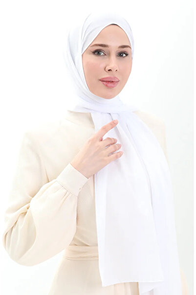 sefamerve Βαμβακερό Μαλακό Σάλι 70283-32 Λευκό