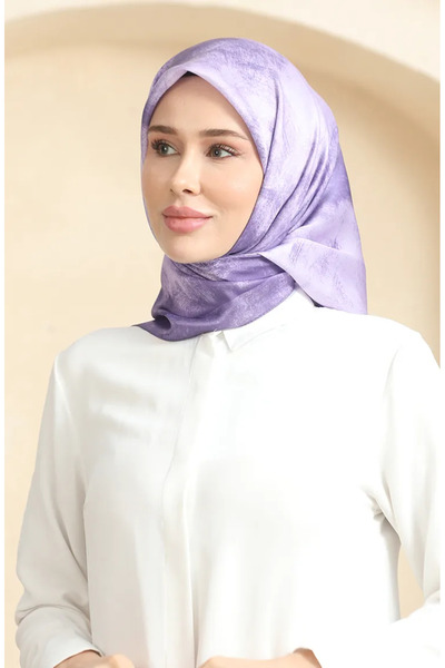 sefamerve 19095-15 Модель Темно-ліловий кришталевий шарф