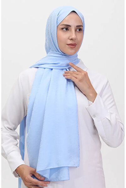 sefamerve Мадам Мері Квітковий жакардовий шаль 19086-07 Дитячий блакитний