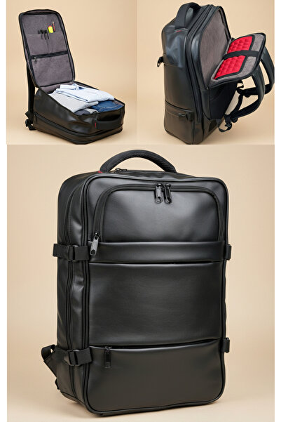 başkent çanta حقيبة ظهر للسفر مع حجرة للكمبيوتر المحمول مقاس 17.3 بوصة قابلة ...