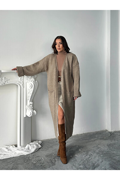 mydukkan.co كارديجان طويل كبير الحجم - مينك