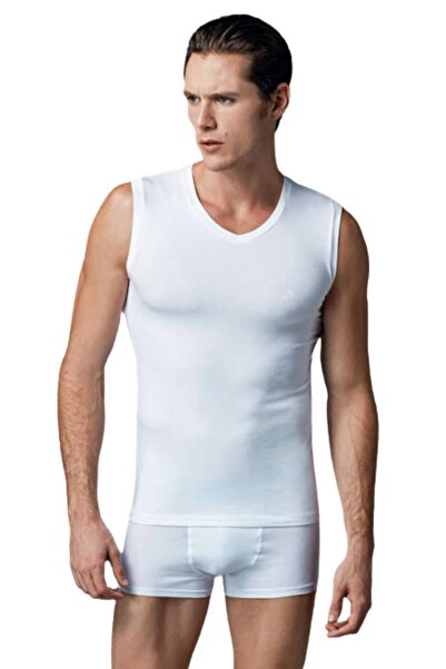 Eros 006 PACHET DE 2 TRICOURI FĂRĂ MÂNECI CU GULER ÎN V PENTRU BĂRBAȚI