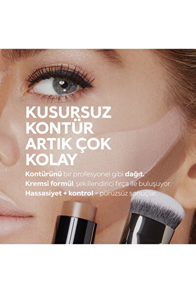 Kiko Kontür - Sculpting Touch Creamy Stick Contour - 200 Hazelnut - Yüz Hatlarını Belirginleştiren Kremsi