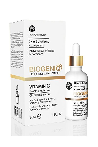 Biogeniq سيروم فيتامين سي لتفتيح البشرة ومضاد للعيوب 30 مل سيروم للعناية بالب...