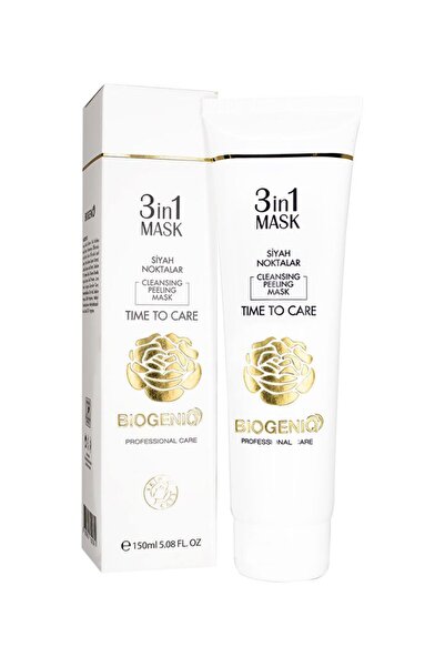 Biogeniq قناع 3IN1 للتنظيف والتقشير للرؤوس السوداء
