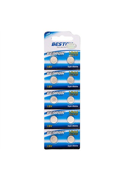Genel Markalar Beston Alkalin AG13/357 LR44 Düğme Pil (10'Lu Paket) BST-LR44