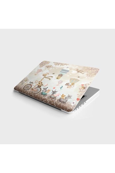 StickerArt Laptop Sticker Bilgisayar Notebook Pc Kaplama Etiketi Bisiklet Zürafa