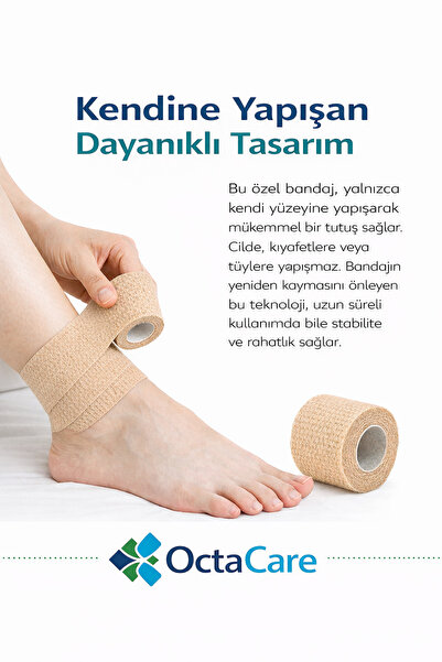 Octacare Kendinden Yapışkanlı Bandaj 10cm X 4.5m