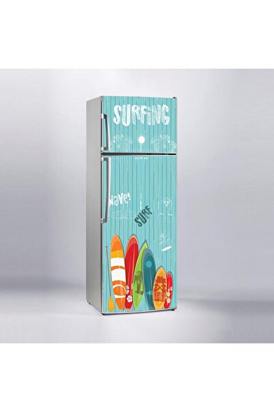 StickerArt Buzdolabı Sticker Kaplama Dolap Kaplama Etiketi Surfing