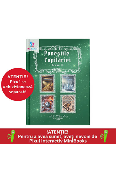 minibooks Carte interactiva cu sunete - Poveștile Copilăriei Volumul 3