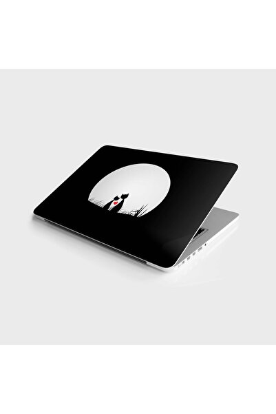 StickerArt Laptop Sticker Bilgisayar Notebook Pc Kaplama Etiketi Aşık Kediler