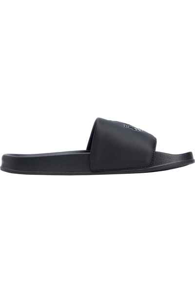 Tommy Hilfiger Men's Brand Logo Casual Black Slippers Suitable for Daily Use ...