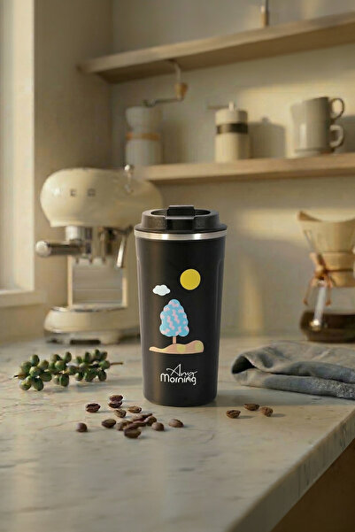 Any Morning Sk22016 - Cană termos din oțel inoxidabil de 510 ml, capac rezist...