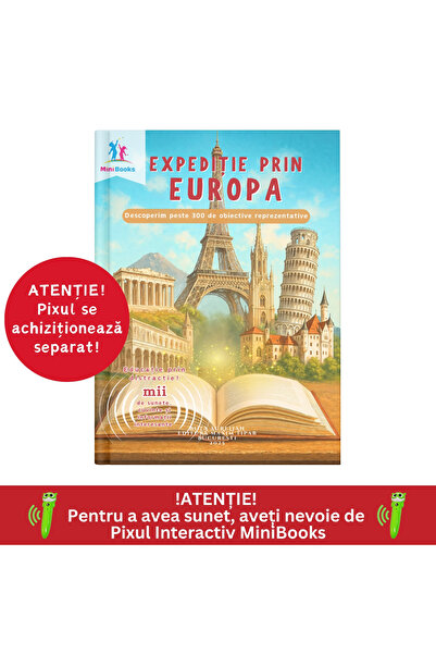 minibooks Carte interactiva cu sunete -Expeditie prin Europa- Descoperim pest...