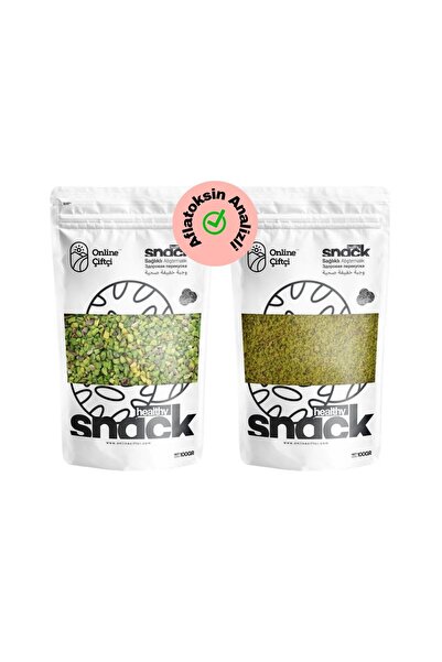OnlineÇiftçi Pirinç Antep Fıstığı 100Gr ve Toz Antep Fıstığı 100Gr İkili Set