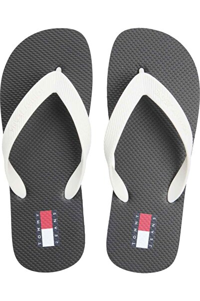 Tommy Hilfiger Women's Brand Logo Black Slippers Suitable for Daily Use En0En...
