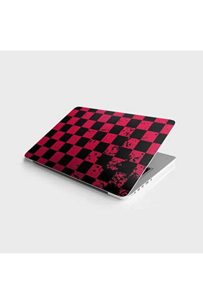 StickerArt Laptop Sticker Notebook Pc Kaplama Etiketi Siyah Kare
