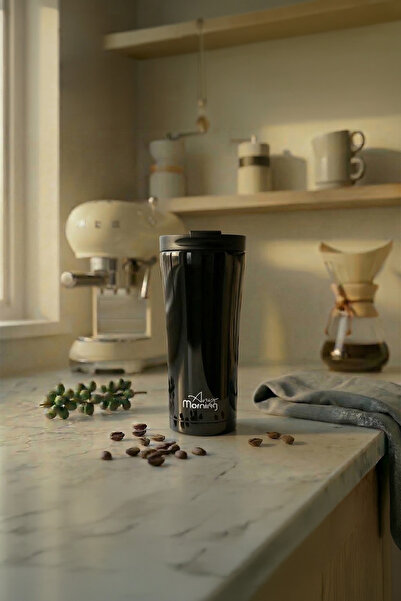 Any Morning SI231905 Cană termos neagră 450 ml