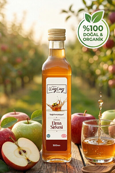 Organic Windy Valley Organik Elma Sirkesi 500 ml, Doğal, Katkısız Doğal Ferme...