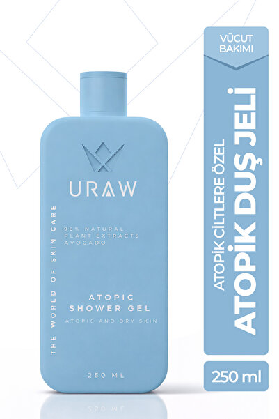 Uraw Atopik Duş Jeli | Nemlendirici & Rahatlatıcı Cilt Temizliği 250 ml