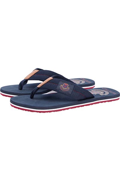 Tommy Hilfiger Erkek Marka Logolu Günlük Kullanıma Uygun Lacivert Terlik FM0F...