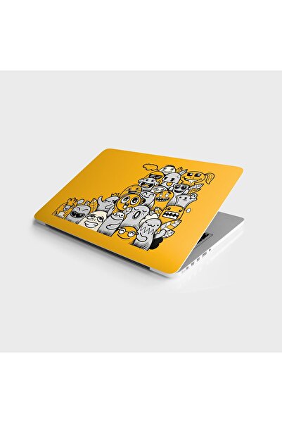 StickerArt Laptop Sticker Bilgisayar Notebook Pc Kaplama Etiketi Doodle