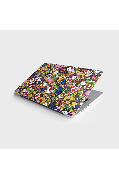 StickerArt Laptop Sticker Bilgisayar Notebook Pc Kaplama Etiketi Mario Bomb