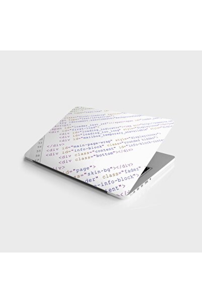 StickerArt Laptop Sticker Notebook Pc Kaplama Etiketi Yazılım HTML