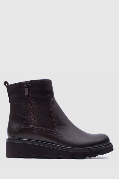 TOGO Acı Kahve Hakiki Deri Kadın Comfort Bot [060275]