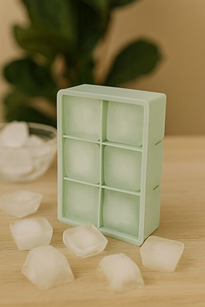 Ecrou 6 Göz Luxury Büyük Boy Buz Kalıbı Yeşil