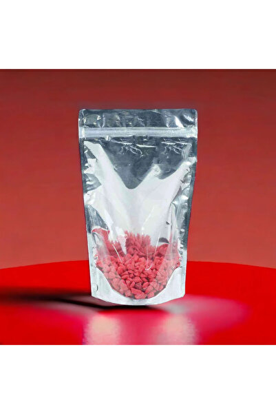 Konak Ambalaj Şeffaf Metalize Kilitli Doypack 130x225x70 mm 10 Adet