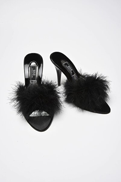 GC Papuci negri de zestre de mireasă pentru femei