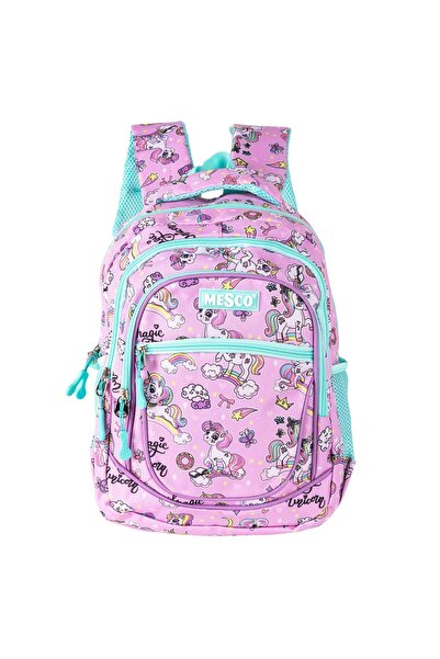 Mesco School bag 4 compartmentsUnicorn ModelPink38 x 26.5 x 12 cm