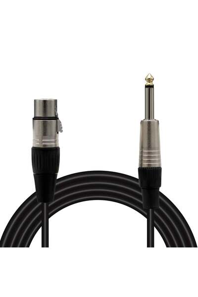 MagicVoice LD379B 5 Metre Canon XLR Dişi - 6.35mm Mono Erkek Metal Jak Mikrof...