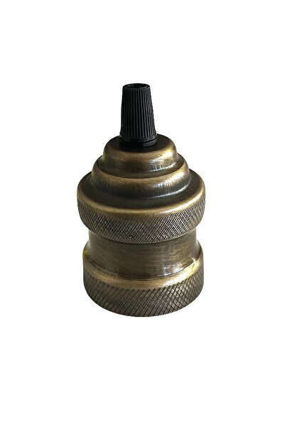 CONANA Duy Lalesi ve E27 Duy (Desenli Eskitme Renk) Metal (1 ADET)