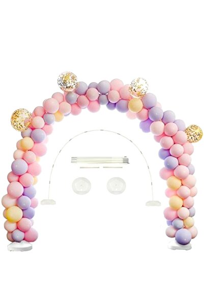 Toybox حامل قوس بالونات بطول 6 أمتار، حامل قوس بالونات كبير قابل للتعديل مع ق...