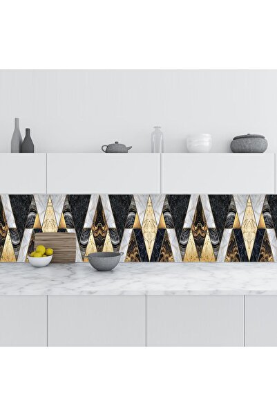 Kitchen Countertop Foil Tile Coating Foil Abstract Mosaic Pattern 60x300 CM
